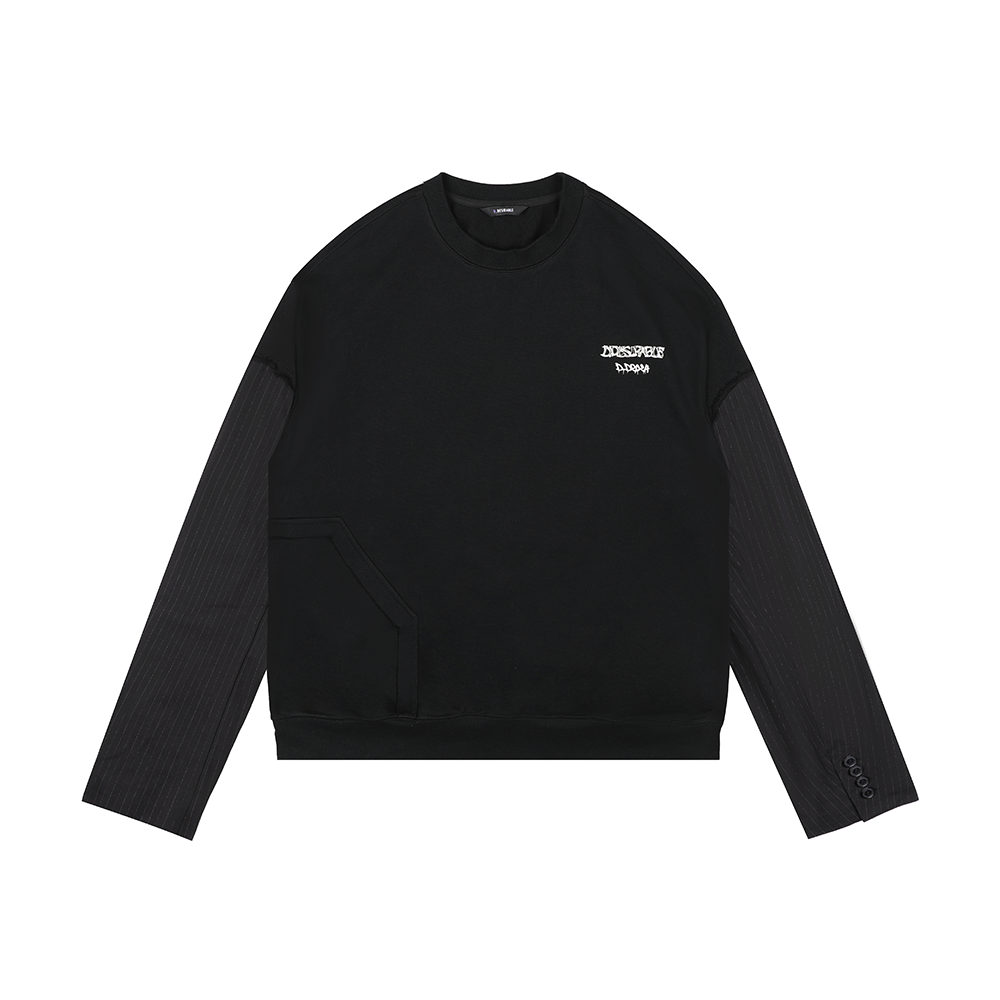 D.Desirable NY City Vibe - Dark Suit Sleeve Spliced
