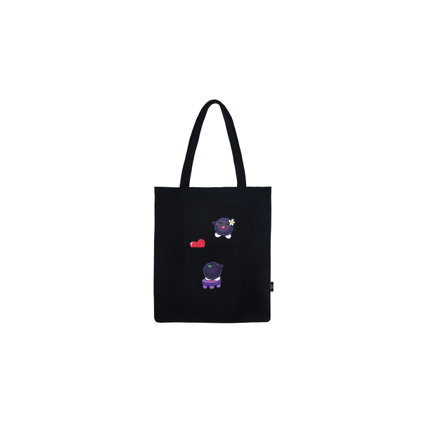 D.DESIRABLE x Lane Crawford Qixi Festival Multi‑Pocket Embroidered & Printed Tote Bag