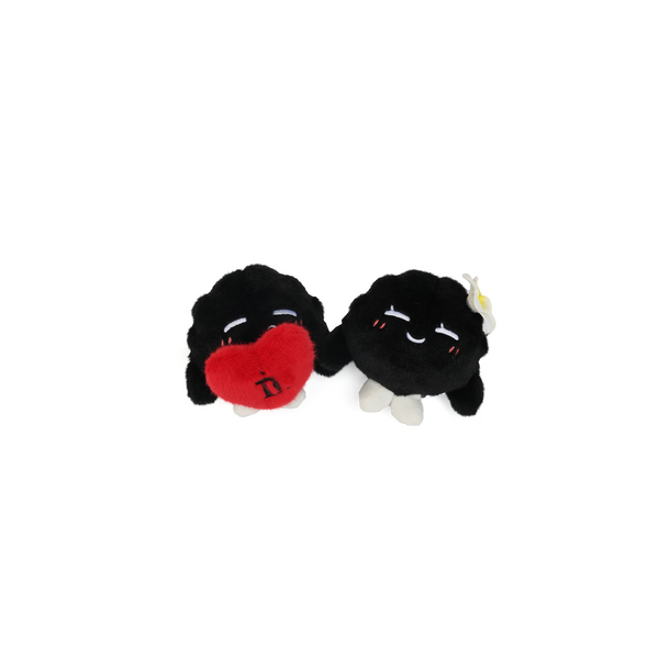 D.DESIRABLE x Lane Crawford Qixi Festival Little Coal‑Ball Hugging‑Heart Plush Doll