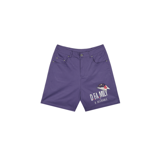 D.DESIRABLE x Lane Crawford Qixi Festival Heart‑Shaped Mini‑Plane Glow‑In‑The‑Dark Print Shorts