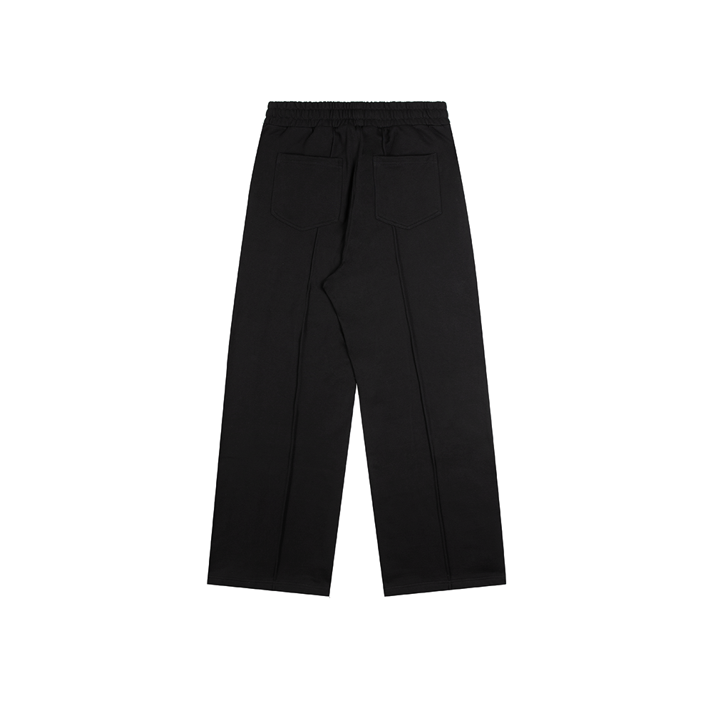 PLAY Contrast-Panel 3D Side-Tape Straight Sweatpants Black