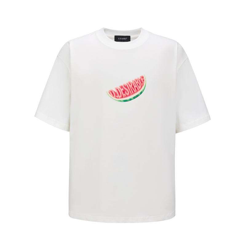 D.DESIRABLE-Candy Bar - Fruit Flavor Letter T-Shirt (Watermelon)