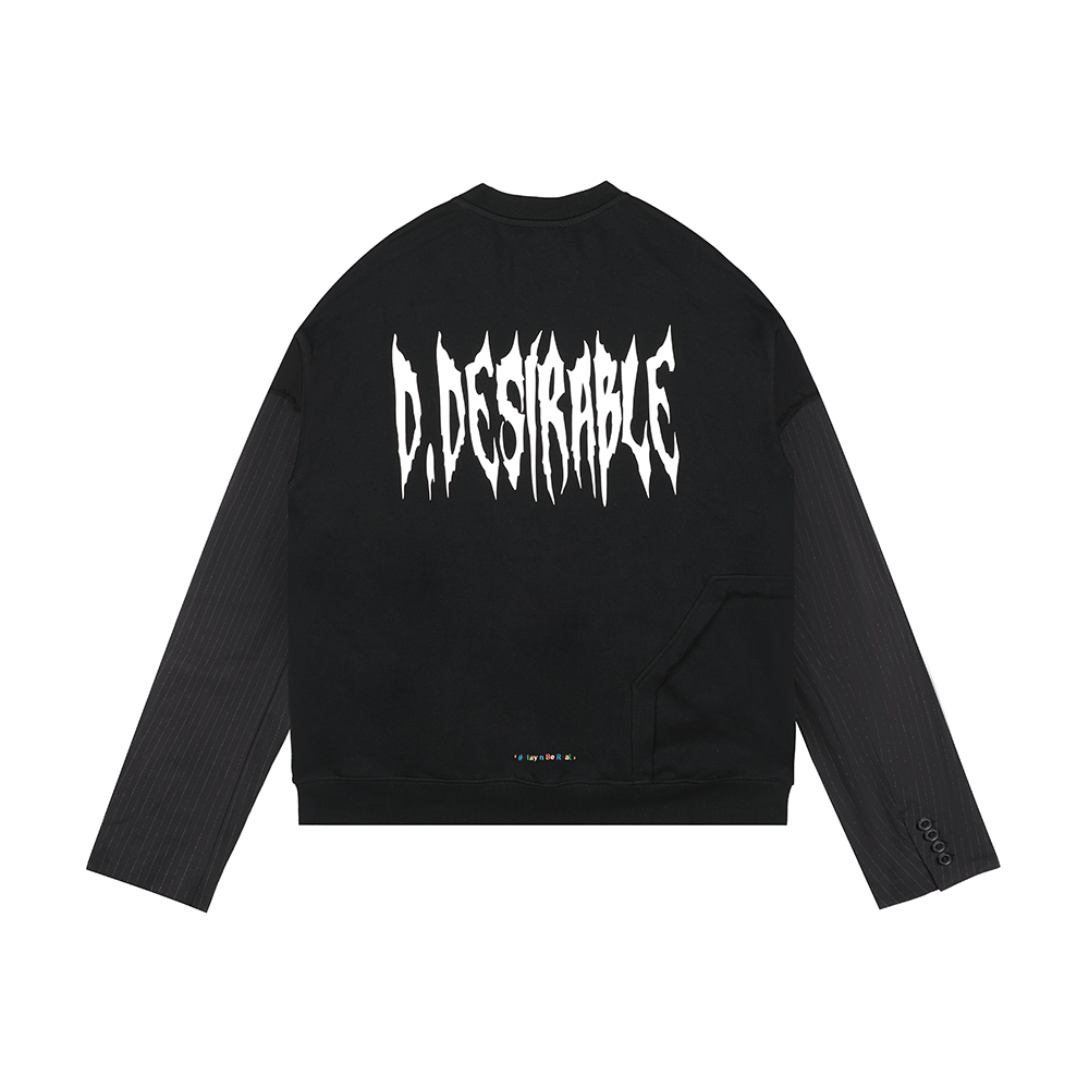 D.Desirable NY City Vibe - Dark Suit Sleeve Spliced