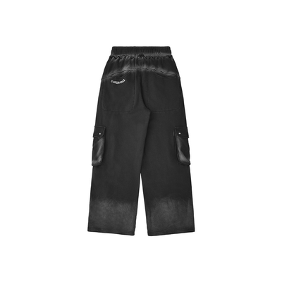 Galaxy Walk Spray-Dyed Wide-Leg Pants Black