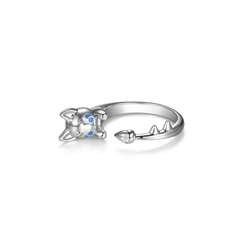 D.Desirable Little Devil Hugging Ring - Adjustable Open Band Jewelry for Men & Women