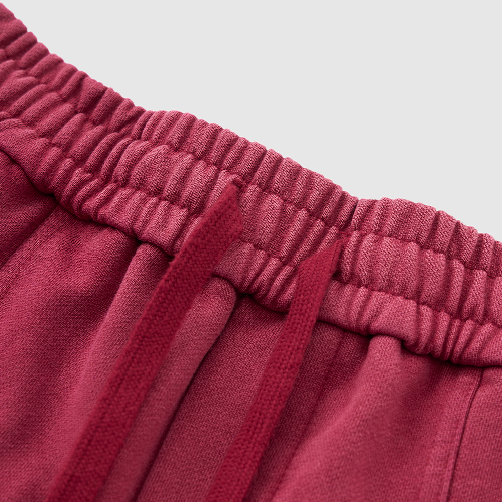 Rosy Glow Vintage-Style Pants Red