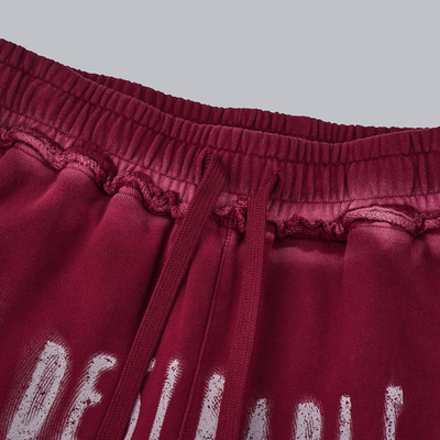 Galaxy Walk Spray-Dyed Wide-Leg Pants Red