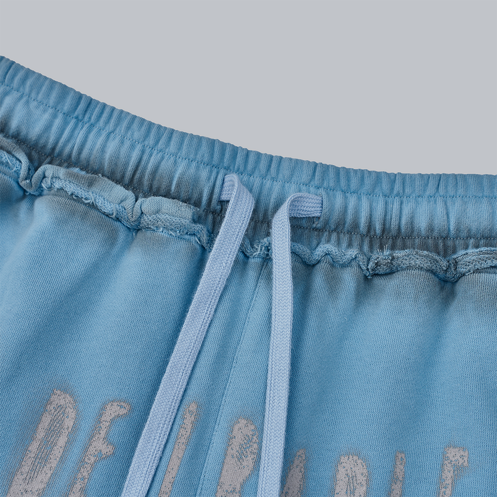 Galaxy Walk Spray-Dyed Wide-Leg Pants Blue