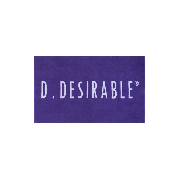 Basic Jacquard Bath Towel - White and Purple