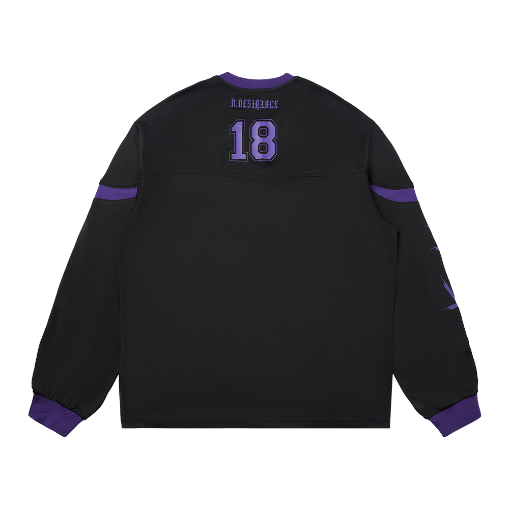 D.Desirable NYCV - Holiday Vibe Block Sports Long-Sleeve T-Shirt Black