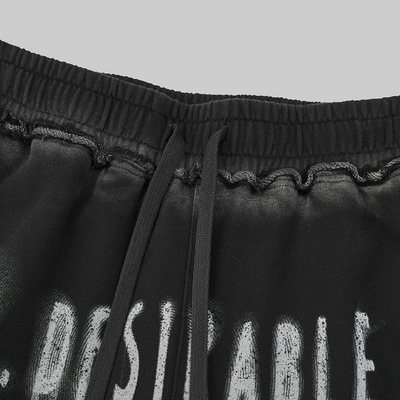 Galaxy Walk Spray-Dyed Wide-Leg Pants Black