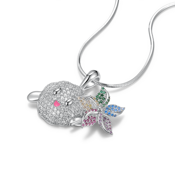 D.DESIRABLE - Little Coal Ball Playing With Pinwheel Necklace