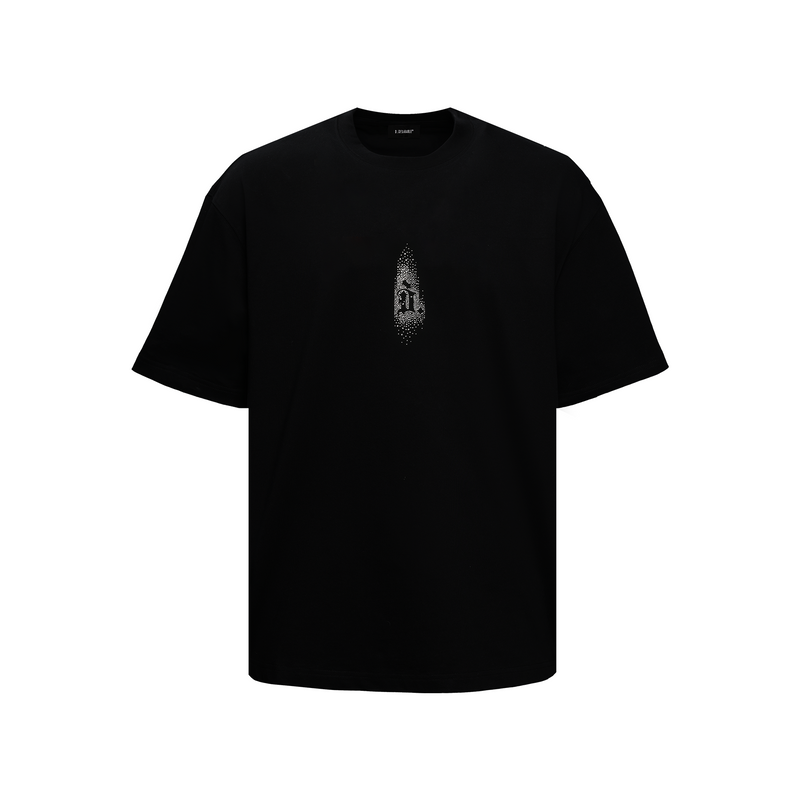 Crystal-Embellished "D" Logo Cut-Out T-Shirt