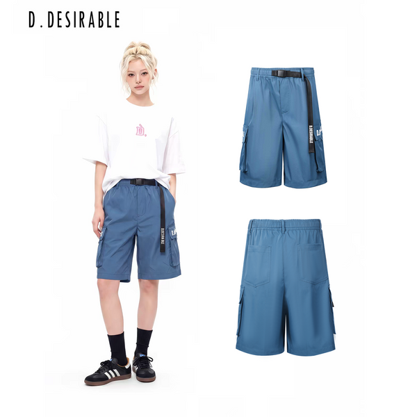 D.Desirable New Retro Series Minimal Light Functional Sports Shorts
