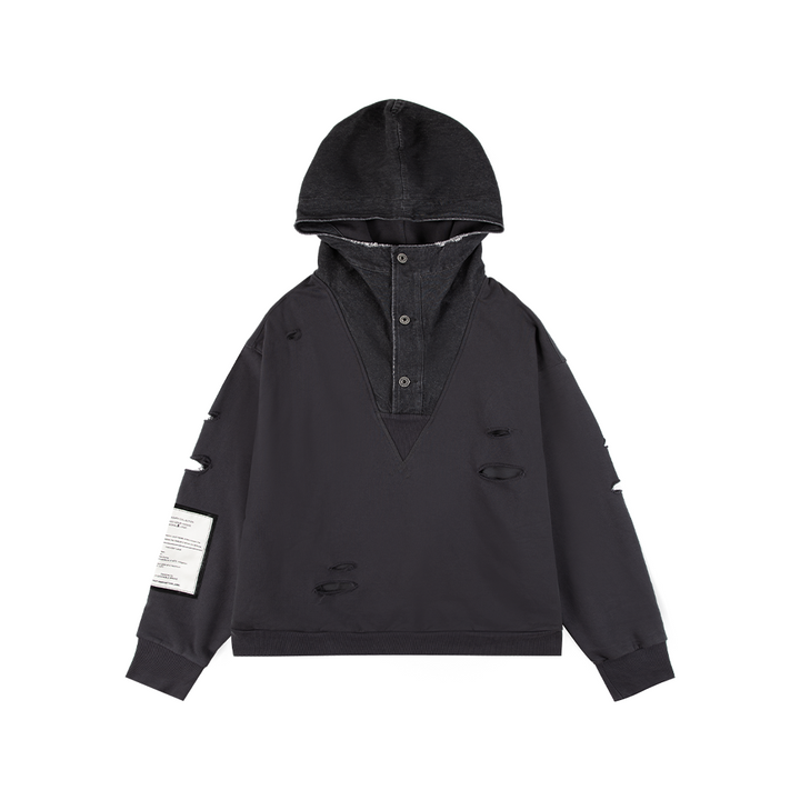 ★DAKS★ LOUIS DD Black DD Logo Pattern Cowhide Multi-Type C West Coast LA - Denim Big 'D' Embroidery Triple Splice
