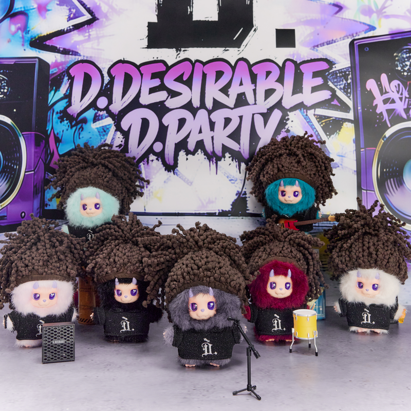 D.PARTY  Rapstar Little D Plush Toy (6 boxes)