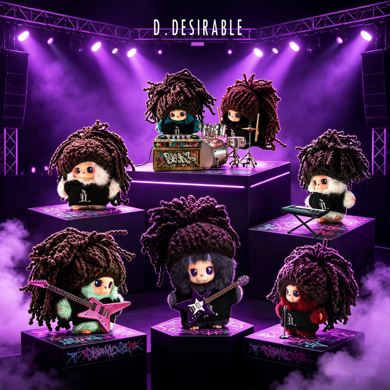 D.PARTY  Rapstar Little D Plush Toy (Single Box)