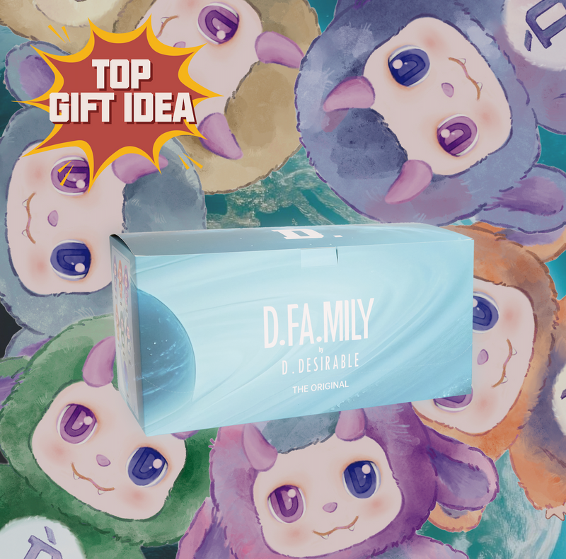 D.DESIRABLE THE ORIGINAL Series “Little D” Plush Keychains (6 boxes)