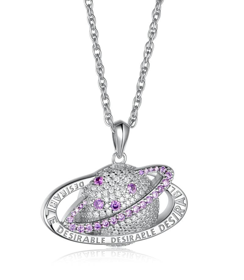 D.DESIRABLE – 3rd Dimension Interstellar Orbit Crystal Necklace