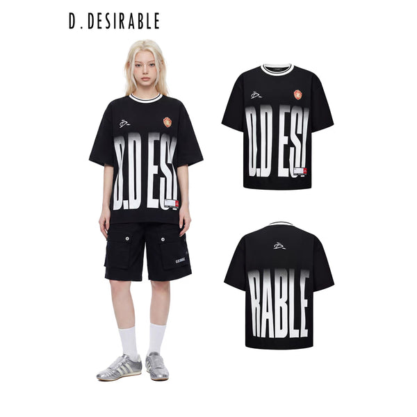 D.Desirable Sporty - Crew-Neck Soccer T-Shirt