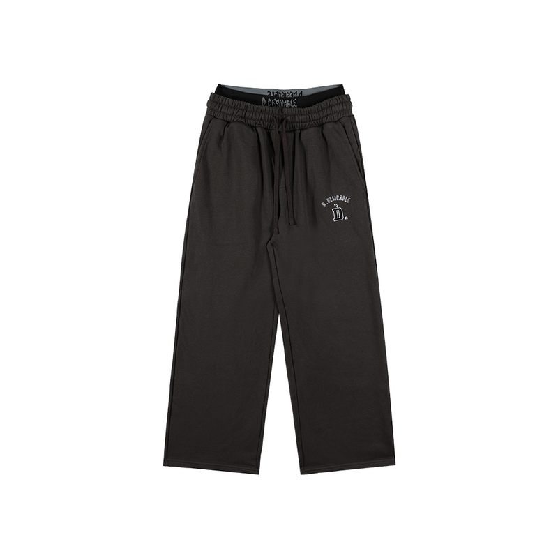 D.DESIRABLE-NY City Vibe‑Dual‑Waist Boxy‑Fit Vintage Sweatpants