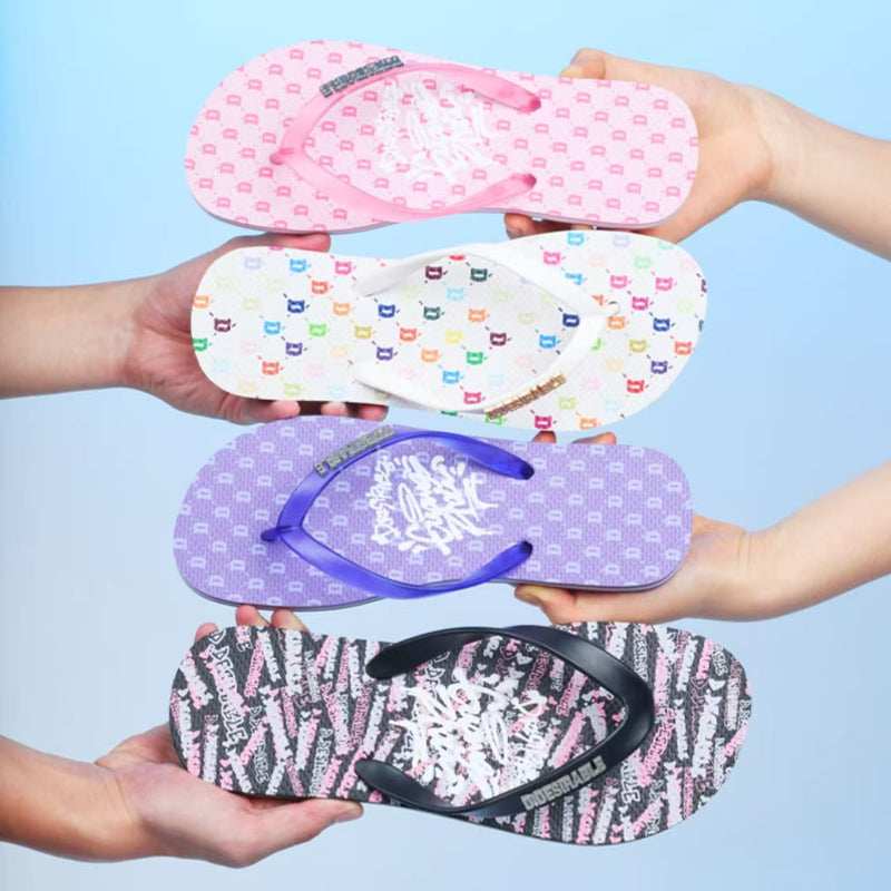 D.DESIRABLE-DSK Limited - Chill D All-Over Print Flip-Flops