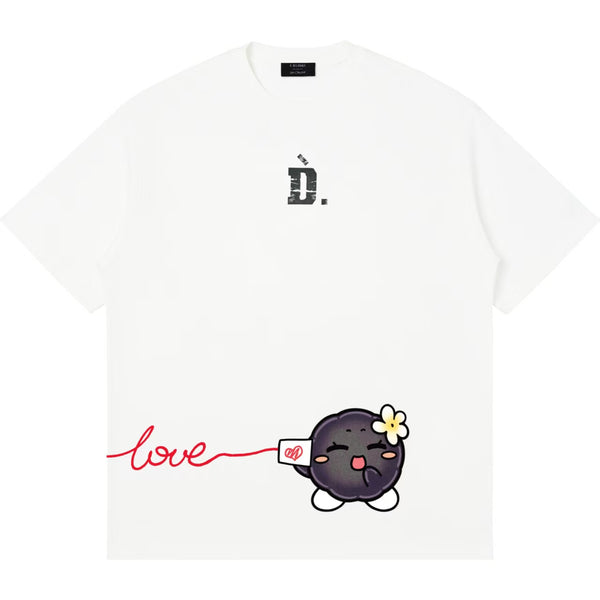 D.DESIRABLE x Lane Crawford Qixi Festival Love Megaphone Embroidered & Printed T‑Shirt